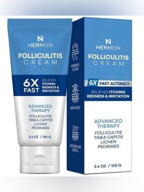 Hermon Folliculitis Cream - Blue & White Soothing Therapy